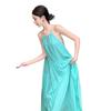 French hollow camisole dress for women, summer seaside vacation beach dress, pleated lazy and relaxed long skirt