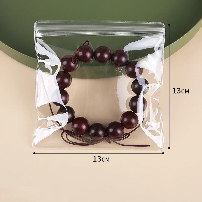 10-100pcs 0.24mm PVC Transparent Jewelry Storage Bag 4x6-15x15cm Earrings Necklaces Watches Rings Bracelets Sealed Packaging Bag