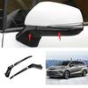 Glossy Black Rearview Side Mirror Strip Cover Trim For Toyota Sienna 2021-2022