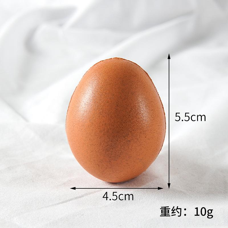 10 Stück Falsche Eier PU Elastizität Künstliches Ei Modell DIY Malen Osterei Küchenornamente Fotografie Requisiten Tischdekoration