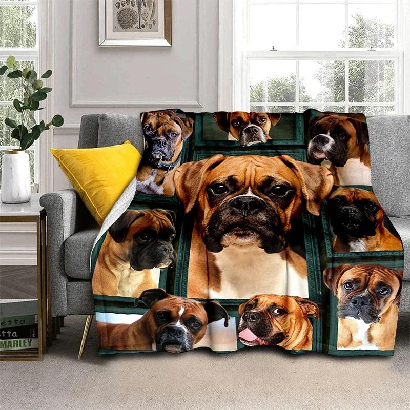 Animal Blanket Elephant Wolf Cow Highland Cattle Dog Flannel Blanket Super Soft Fleece Throw Blanket for Bedroom Couch Sofa Gift