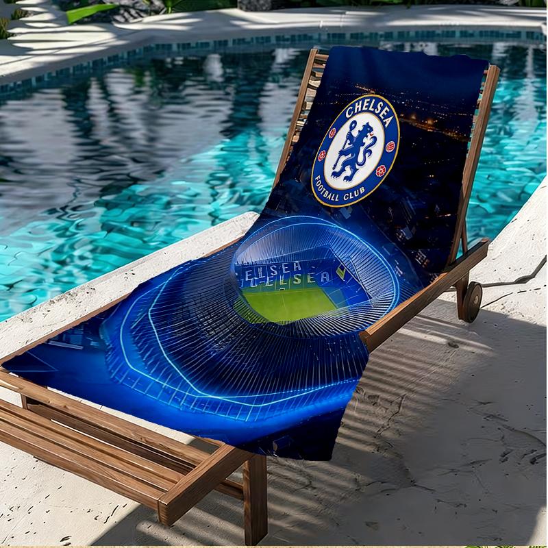 Chelsea F.C Print Beach Towel, Versatile Lightweight Absorbent Beach Towel for Pool Surf Yoga Bathroom, Perfect Birthday Holiday Gift