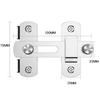 Stainless Steel Barn Door Lock - 180 Degree Flip Slide Design, Durable, Suitable for Various Door Types, Pet Doors, Bathroo