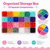24 Colors Craft Beads 720PCS Bracelet Beads Versatile Large Hole Beads  Hair Braiding