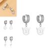 Modische Blitz-Pilz-Ohrclips für Damen Trendige Geometrische Legierungs-Ohrringe