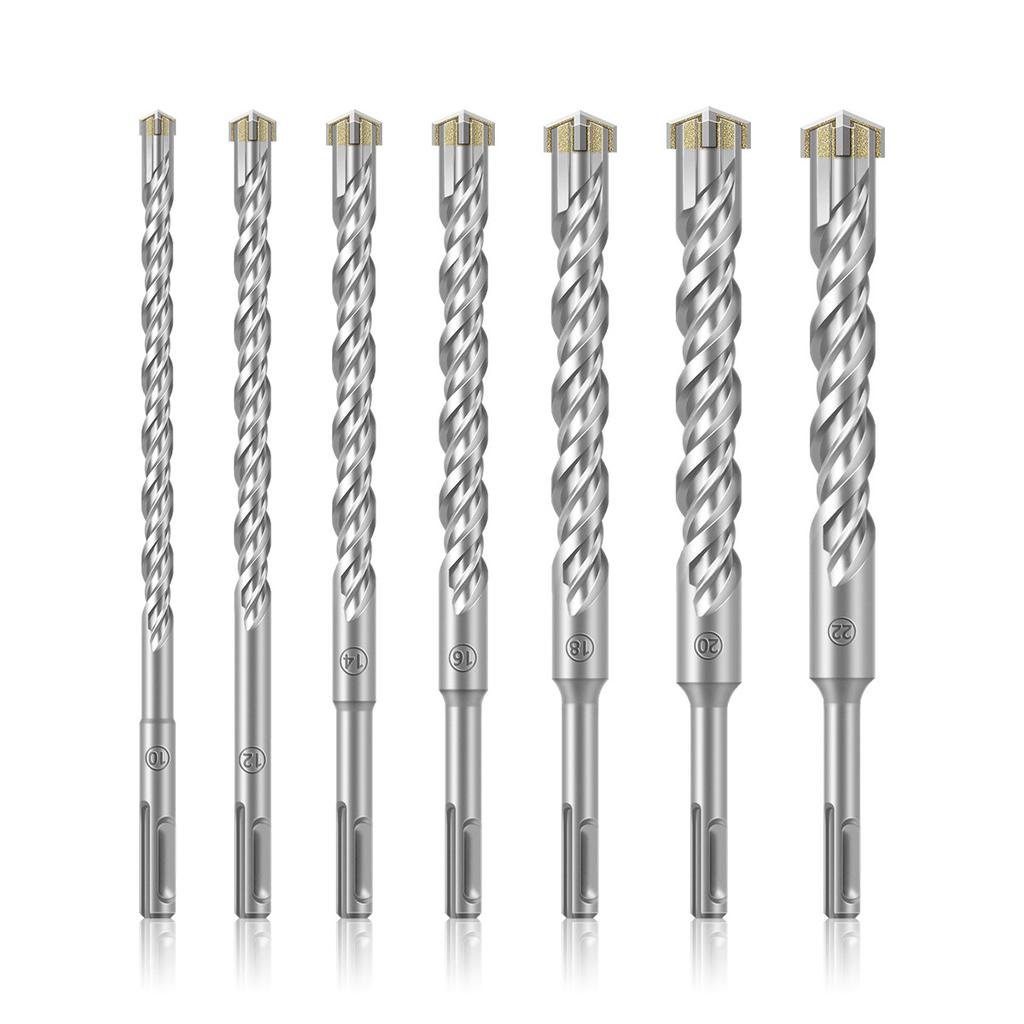 Cross Drill Bit Alloy Electric Hammer Drill Concrete Through Wall Hole Impact Drill Bit, Wall Hole Drill, Electric Hammer Drill Bit