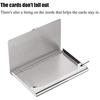 Stealodeal Silver Stainless Steel |Pack Of 3| 10 Card Holder (Set Of 3, Silver)