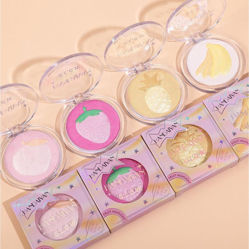 Frucht-Highlighting-Puder Dimensionales Highlighting Nasenschatten Fein schimmernde Diamanten Seidig glattes Korrekturpulver