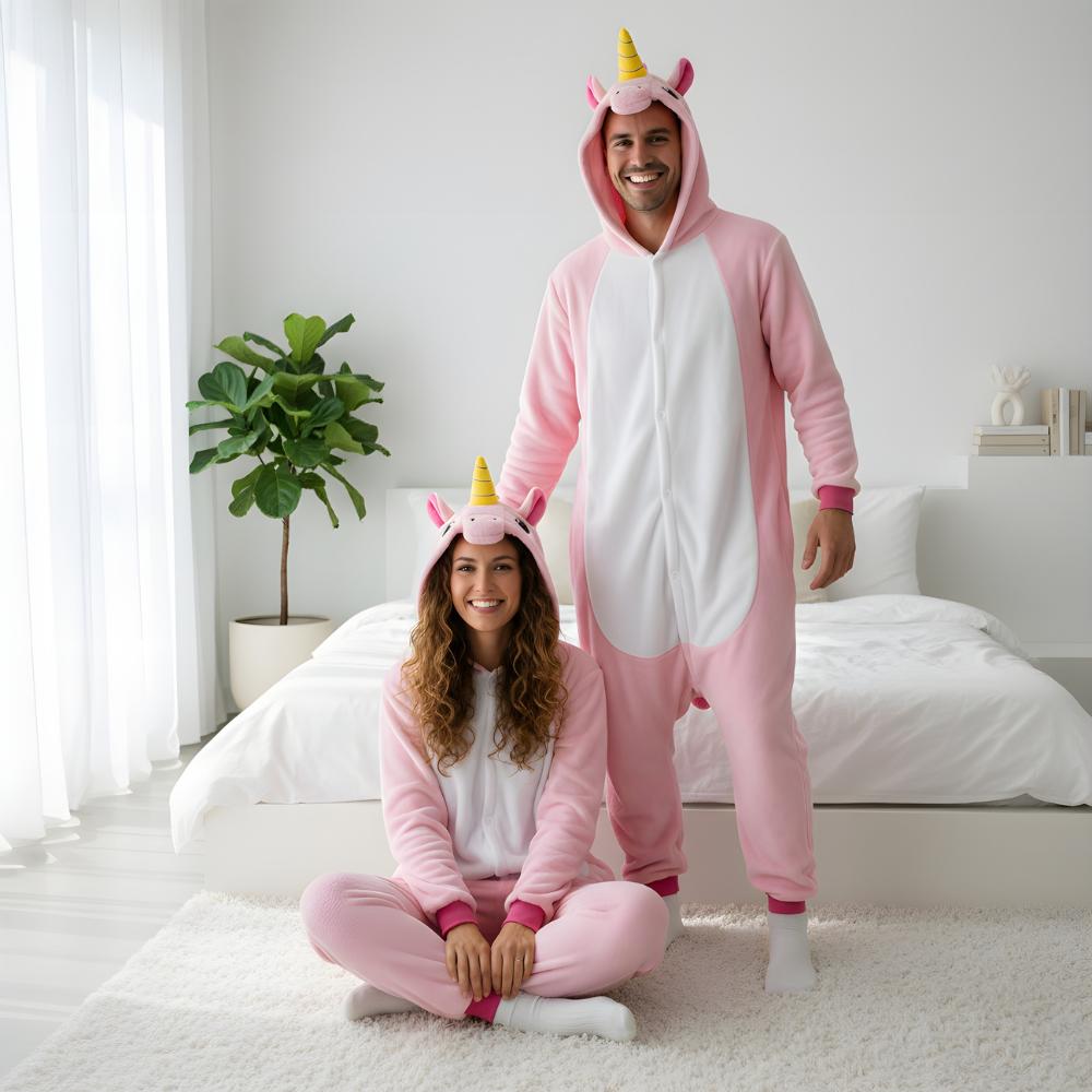 Pink Unicorn Kigurumi Onesie Costume XL: 175-185Cm
