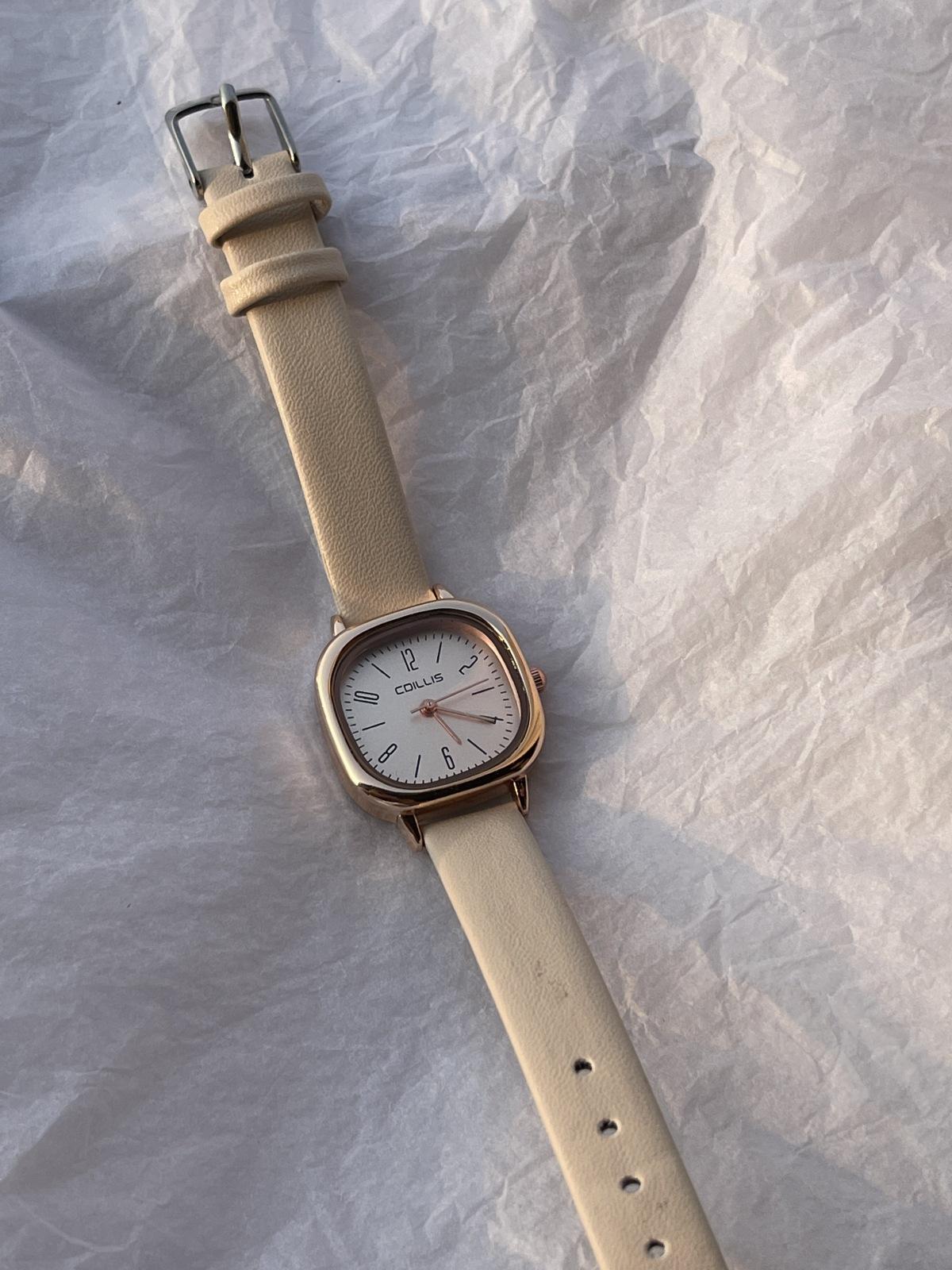 

Women s watch simple and niche retro square fashion accessories Ladies fashion quartz clock wristwatches хаки