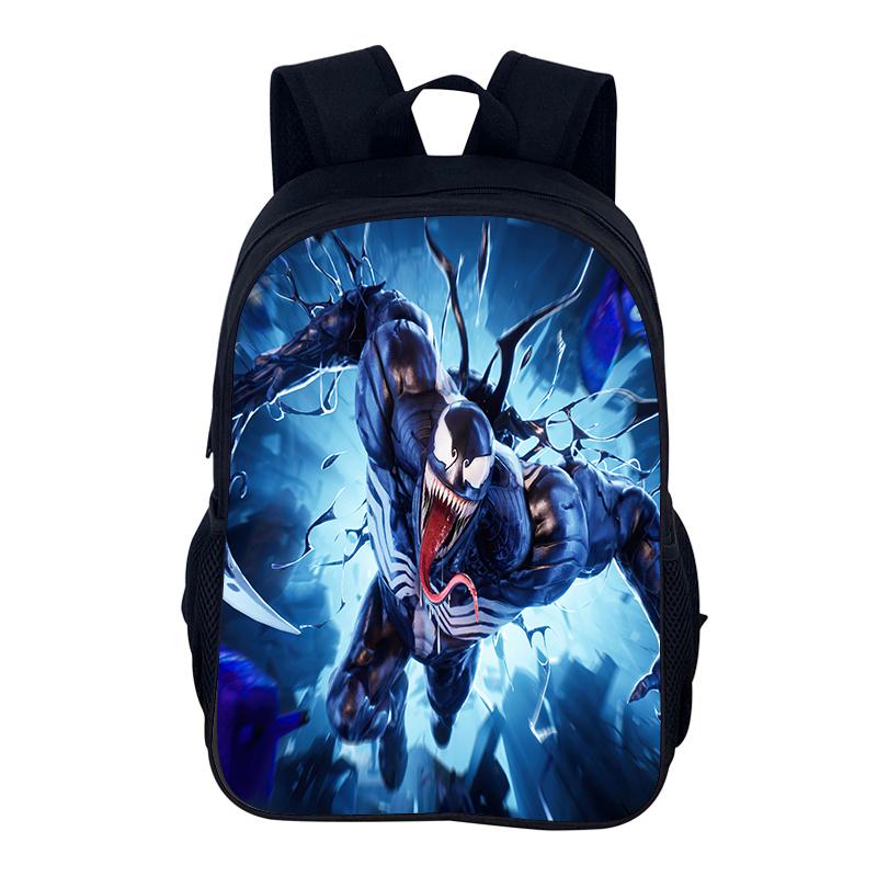 Venom School bag Superhero School Bag 40cm/15.7inch Backpack Zipper Backpack lightening Book Bags Computer Backpack