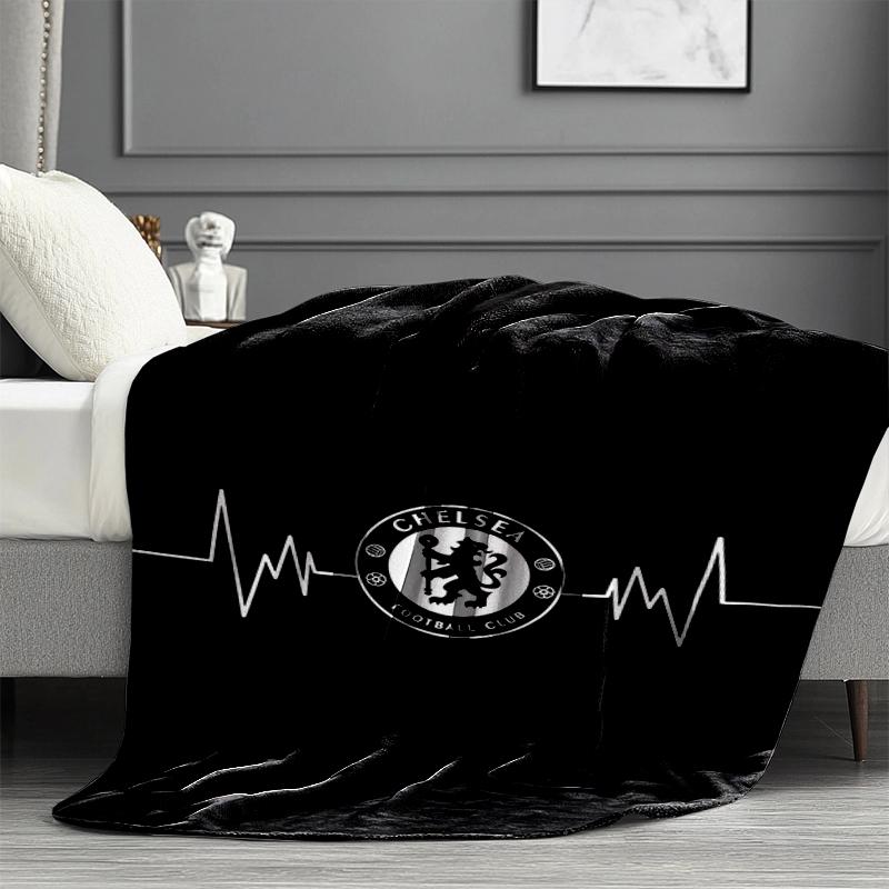 Chelsea F.C Print Blanket - Soft & Comfortable, for Bedroom, Travel, Sofa, Home Decoration - Birthday Christmas Gift for Friend