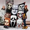 Halloween horror Theme Printed Blanket - Perfect for Couch, Bed, Travel & Outdoor Use | Machine Washable, Cozy & Durable.