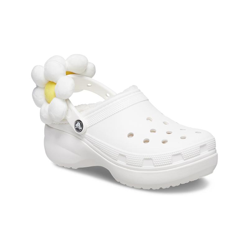 Crocs EVA Classic Cloud Warm Cotton Embellishment Hole Shoes Women's Color