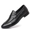 Fashion Man Lightweight  Casual Leather Loafers Fashion Outdoor Driving Office Footwear Casual Business Dress Shoes Slip On Walking Shoe