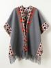 Winter Women Scarf Layers Poncho Elegant Lady Retro Boho Print Tassel Wraps Shawl Warm Scarve Capa Para Mujer Pashmina Cloak New