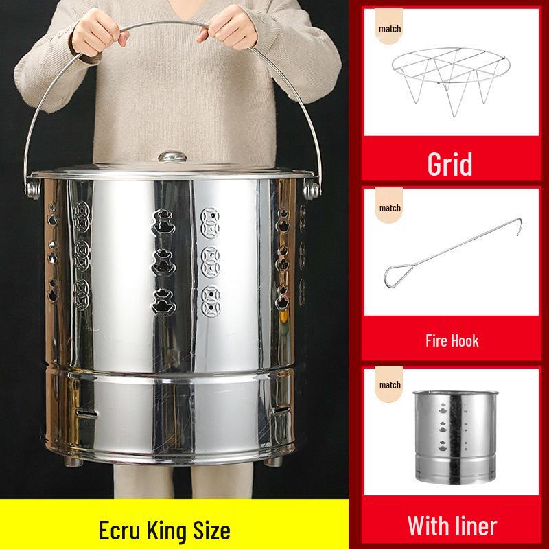 Incinerator Fire Bucket for Burning Paper and Incense