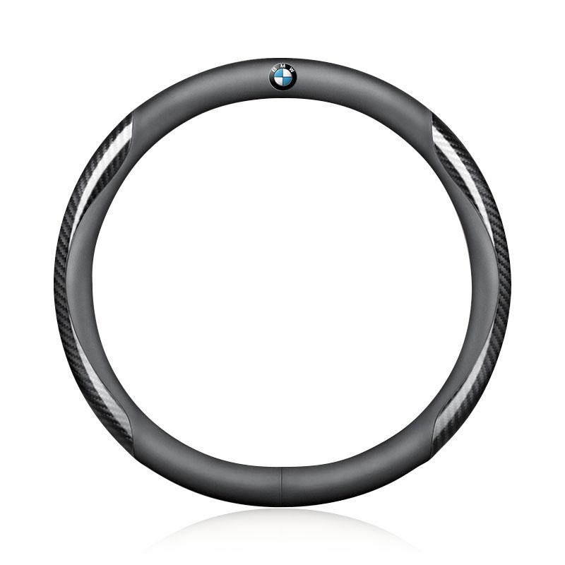 Leder Carbonfaser Auto Lenkradabdeckung Auto Zubehör Für BMW M Performance 1 3 5 7 Serie M3 M4 M5 M6 X1 X3 X5 X6 X7 E30 E34 E36 E39 E4