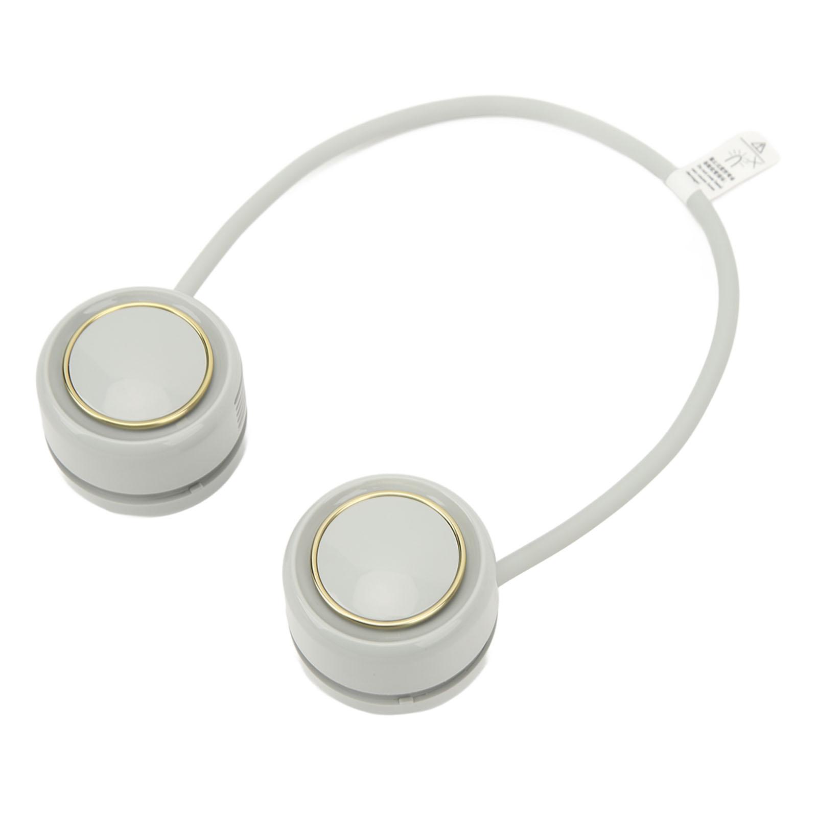 

3 Gear Foldable Neck Hanging Fan Silent 3 Level Bladeless Folding Neck Hanging Fan for School 1600mAh Bladeless Neck Hanging Fan світло-зелений колір