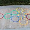 Educational Hopscotch Ring Training Game For Kids Body Sensory Development Antislip Plastic Hoops for Outdoor Activity
