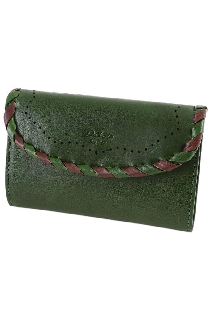 Card Case Genuine Leather Green [Dakota] Women's DA-30905-50