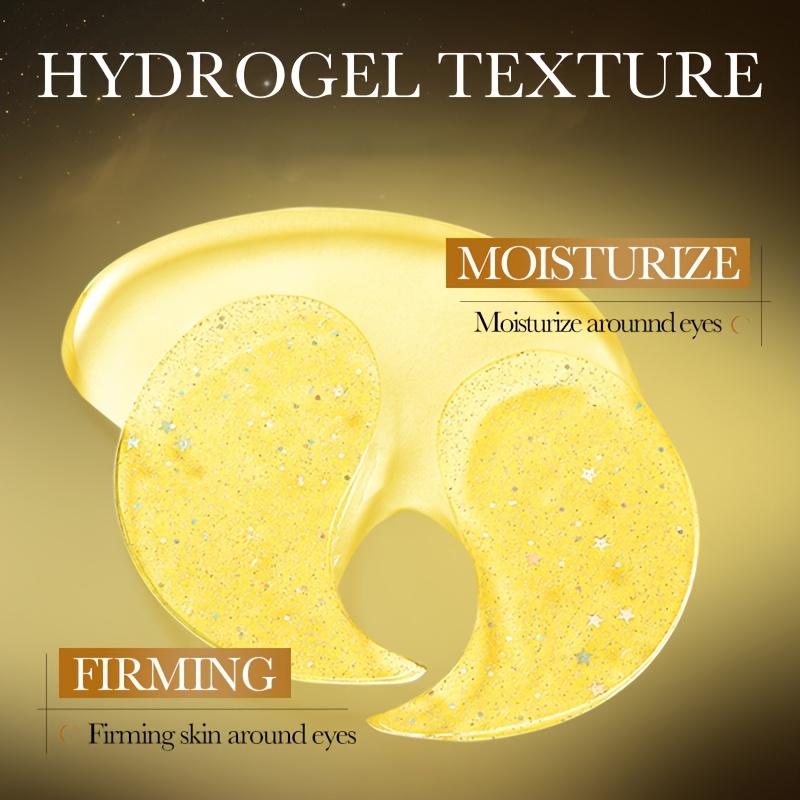 60pcs/box Orange VC Collagen Starry Eye Mask, Tighten, Nourish and Smooth Reduce Fine Lines Around The Eyes ,Remove Dark Circles Firming Eye Mask