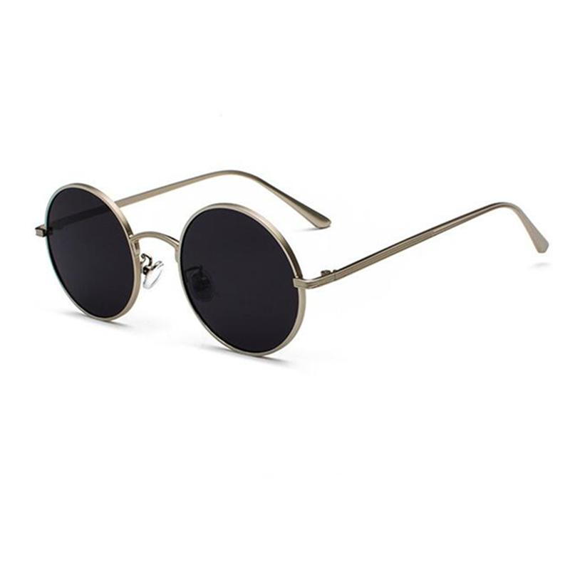 Sunglasses Personality Round Frame Men Punk Style Harajuku Style Metal Fashion Retro Women Korean