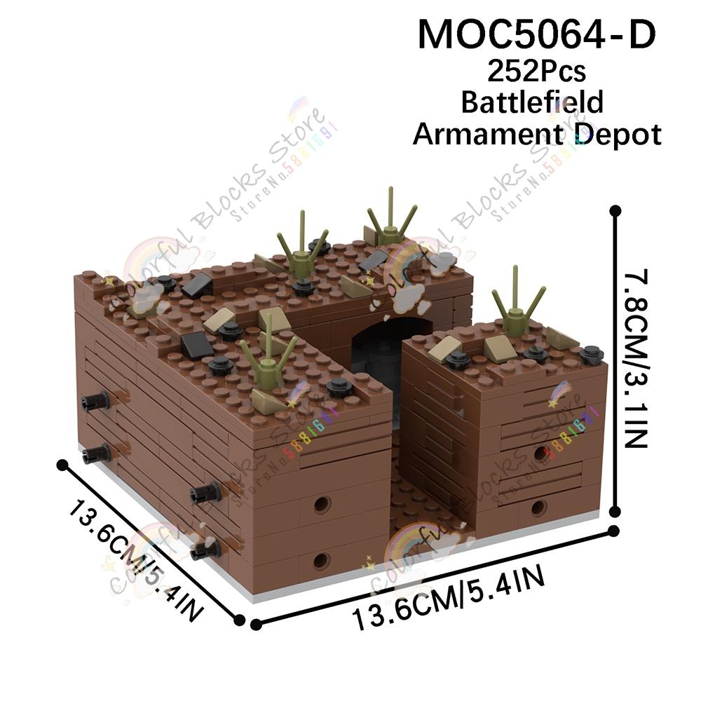 Military Series Modern Warfare Adult Building Blocks Set Toys Weapons Battlefield Outpost Tower Fort Artillery Block Model Gifts