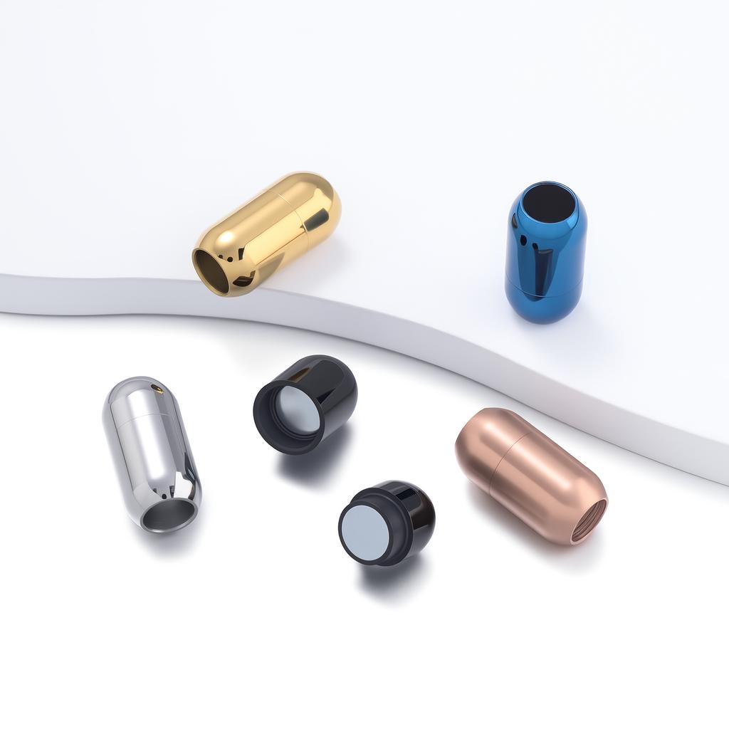 1 Stück Edelstahl 7-12mm Magnetverschlüsse Lederband Armband Magnet Spitze Schnalle Halskette DIY Verbindungsstücke Schmuckherstellung