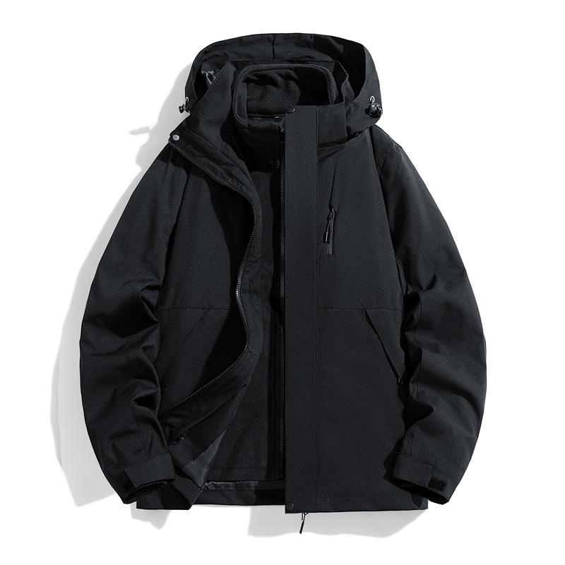 Jacket Men's and Women's Same Three-in-one Windproof and Waterproof Autumn and Winter Outdoor Mountaineering Jacket