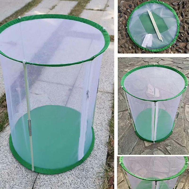 Gabbia per Insetti Farfalla Habitat per Farfalle Casa di Allevamento Portatile Gabbia di Osservazione Insetti Visibili Forniture per Giardino