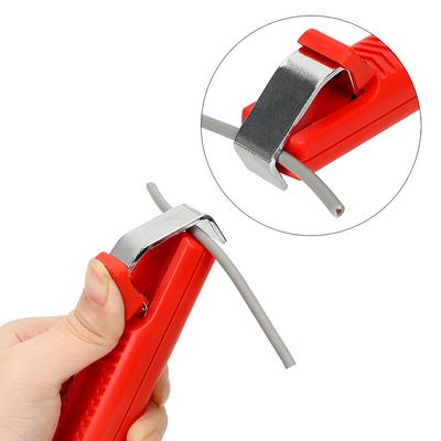 Cable Knife Stripper Wire Stripping Tools Plastic Handle Diameter 8-28mm PVC Electrician Knife Adjustable Cable Stripping Knife