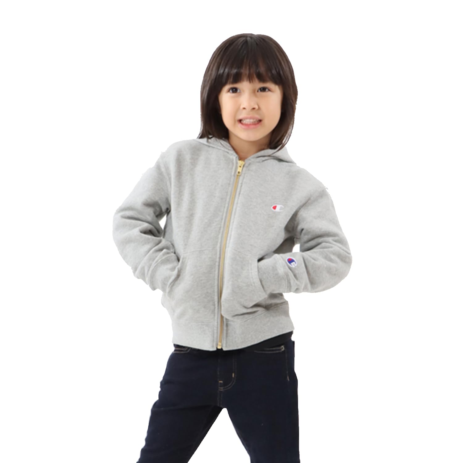 

Champion Long COTTON Однотонная толстовка с капюшоном на молнии Оксфорд 150 Детская толстовка, Рукав, 100% хлопок, США, Логотип, Толстовка, Базовая, CK-Y102, Серый,