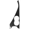 Carbon Fiber Inner Console Water Cup Holder Frame Cover Trim for Infiniti Q50 2013-2020