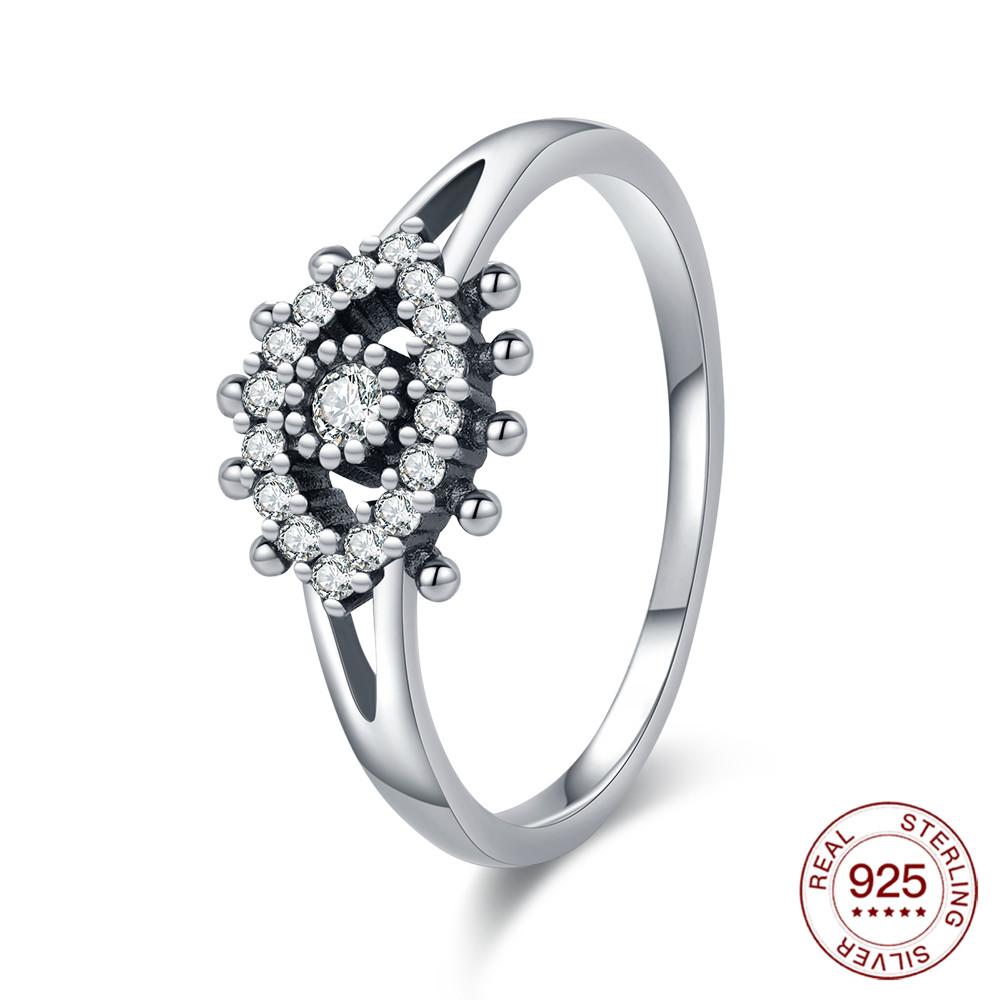 Nouvelles Bagues Bague en Argent 925 Bague Originale en Argent Perle Pour Femmes Luxe Zircon Simple Bague de Doigt Bijoux Cadeaux Amoureux