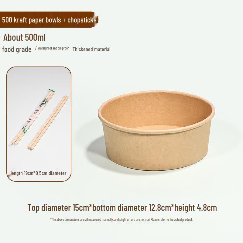 Disposable Kraft Paper Instant Noodle Bowl