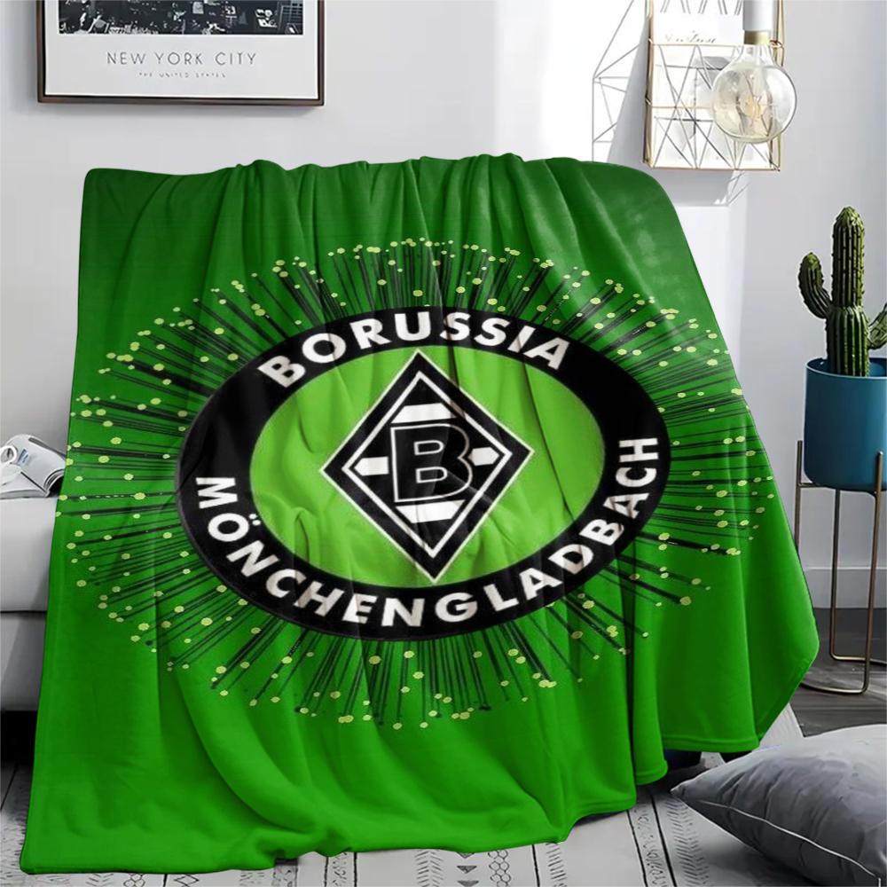 1pc Borussia Print Flannel Blanket, High quality Comfortable for All Seasons, Home Decor, Warmth and Comfort, Perfect for Christmas Gifts17