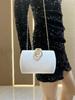Rhinestone Buckle Velvet Evening Clutch with Chain - Perfect for Cheongsam