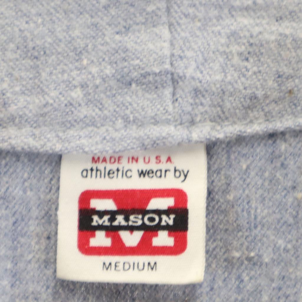 MASON Made In USA Short Sleeve Shirt M Blue Men's Used
