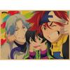 Retro Japanese Sports Anime Skateboard Poster - Infinite Mural Decoration