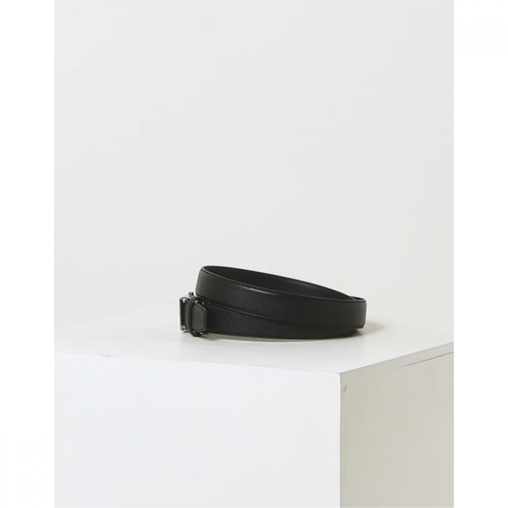 Daks Automatic Belt Black Check Pattern Cowhide Matte Buckle Dbbe6f761bk