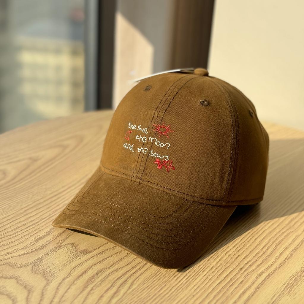 New style cute cartoon embroidered baseball cap for women, fresh and versatile, makes the face look smaller, provides sun protection, soft top