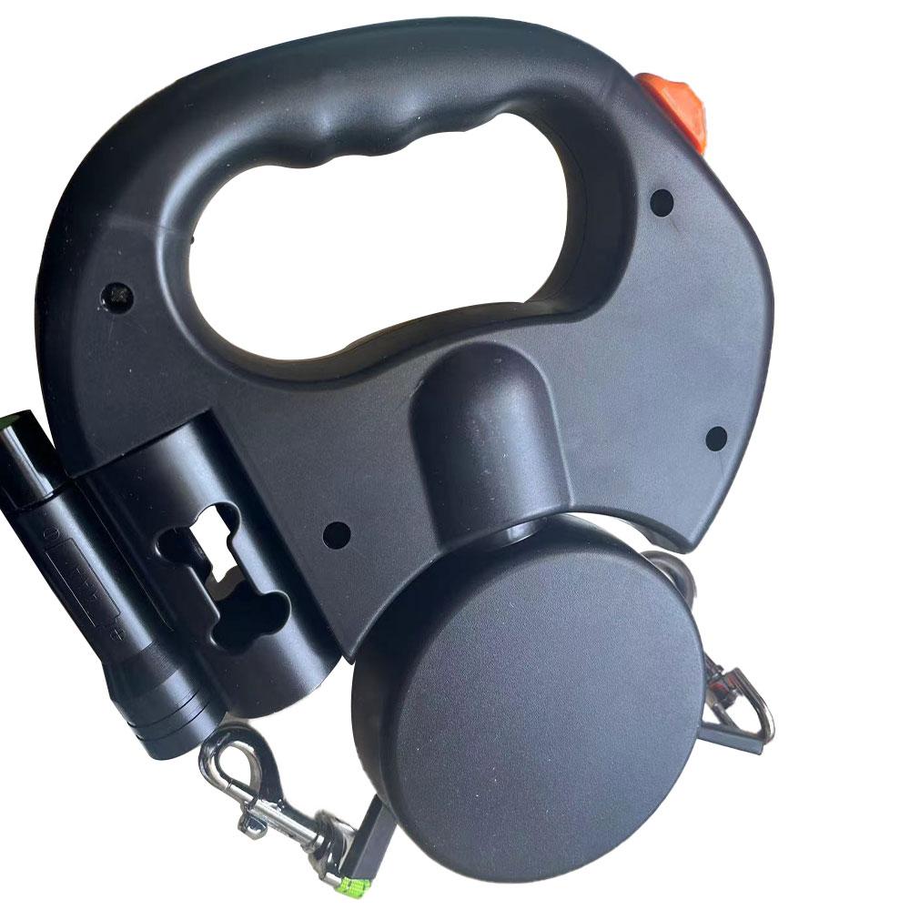 300cm Retractable Dog Leash For Small Dogs Reflective Dual Pet Leash Lead 360 Swivel No Tangle Double Dog Walking Leash w/ Light