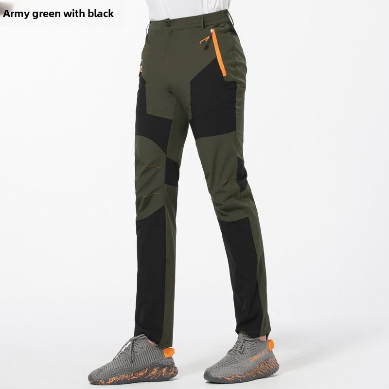 Pánské nepromokavé strečové horolezecké kalhoty – Větruodolné, Odolné proti oděru, Rychleschnoucí a Prodyšné.