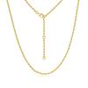 Timeless Braided Rope Chain Necklace 925 Sterling Silver With Multiple Colors Plating 2mm Rope Chain Perfect Layering Rope Chain