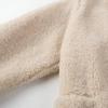 European & American Women's Street Fashion Turn-Down Collar Fuzzy Coat