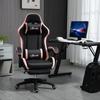 Office Chair, Gaming Chair, 1 Headrest, 1 Lumbar Support, Pink + Black