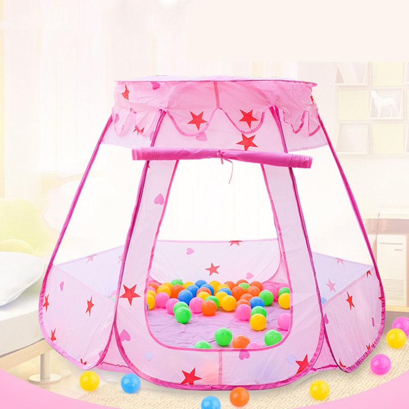 Toy Tent Portable Foldable Indoor Outdoor Princess House Educational Colorful Ball Pool Pit Play House Gift For Children Kids