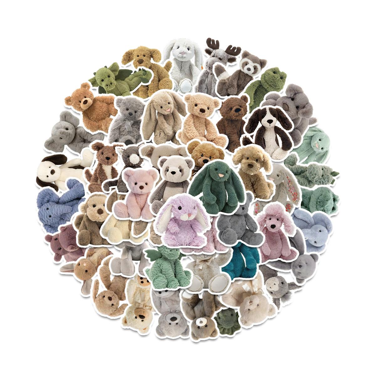 

50 Cute Style Rag Cloth Graffiti Stickers Suitcase Waterproof Decorative Stickers Children s DIY Stickers