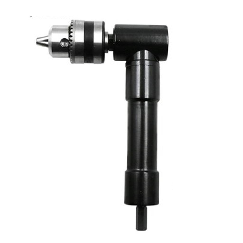 90 Degree Right Angle Electric Drill Chucks 3-claw High Precision Chuck Extension Accessories Conversion Angle Drill